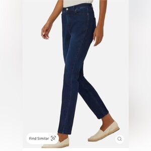 NWT Ecru the melrose 5 pocket slim jeans in dark indigo size 26